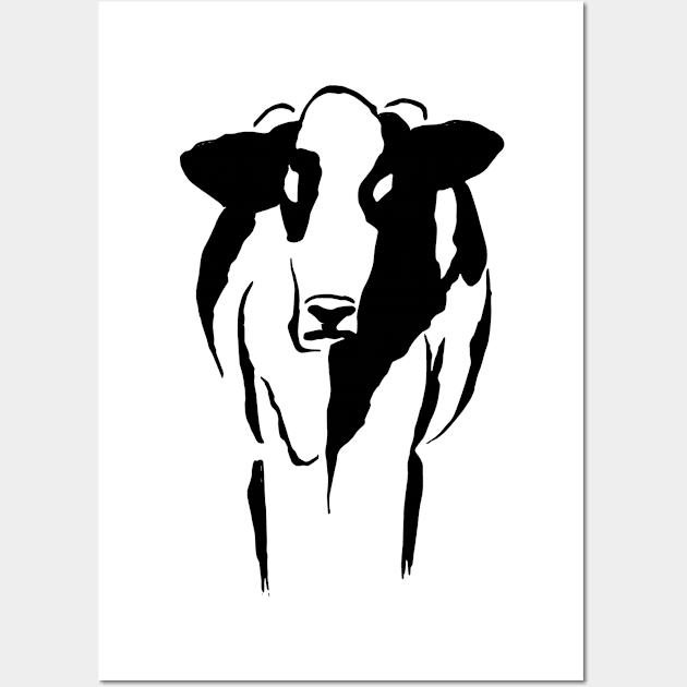 cow Wall Art by Wolf Line Design